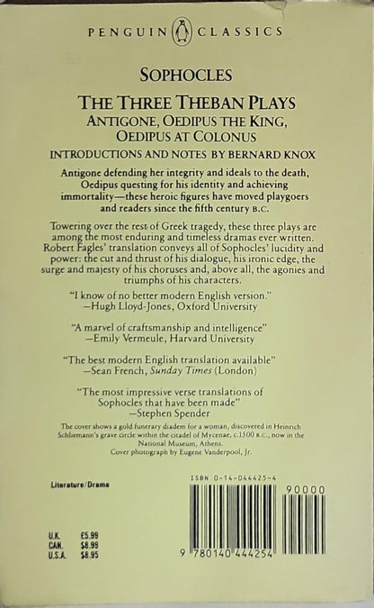 The Three Theban Plays: Antigone, Oedipus the King, Oedipus at Colonus