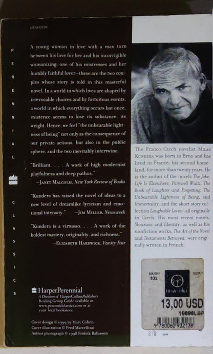 The Unbearable Lightness of Being: A Novel
