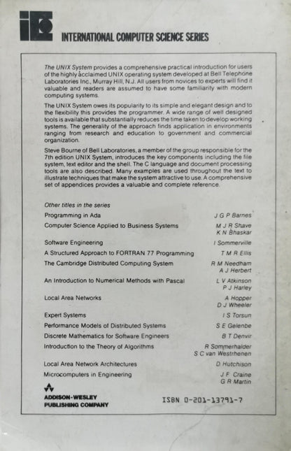 The UNIX System By S. R. Bourne