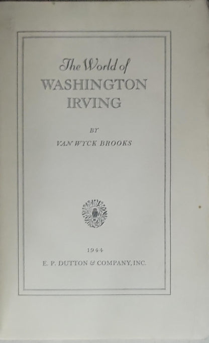 The World of WASHINGTON IRVING