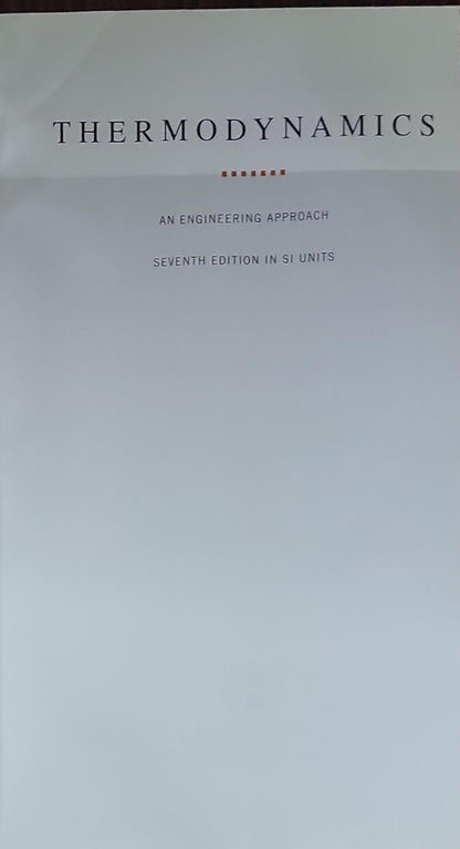 THERMODYNAMICS: AN ENGINEERING APPROACH