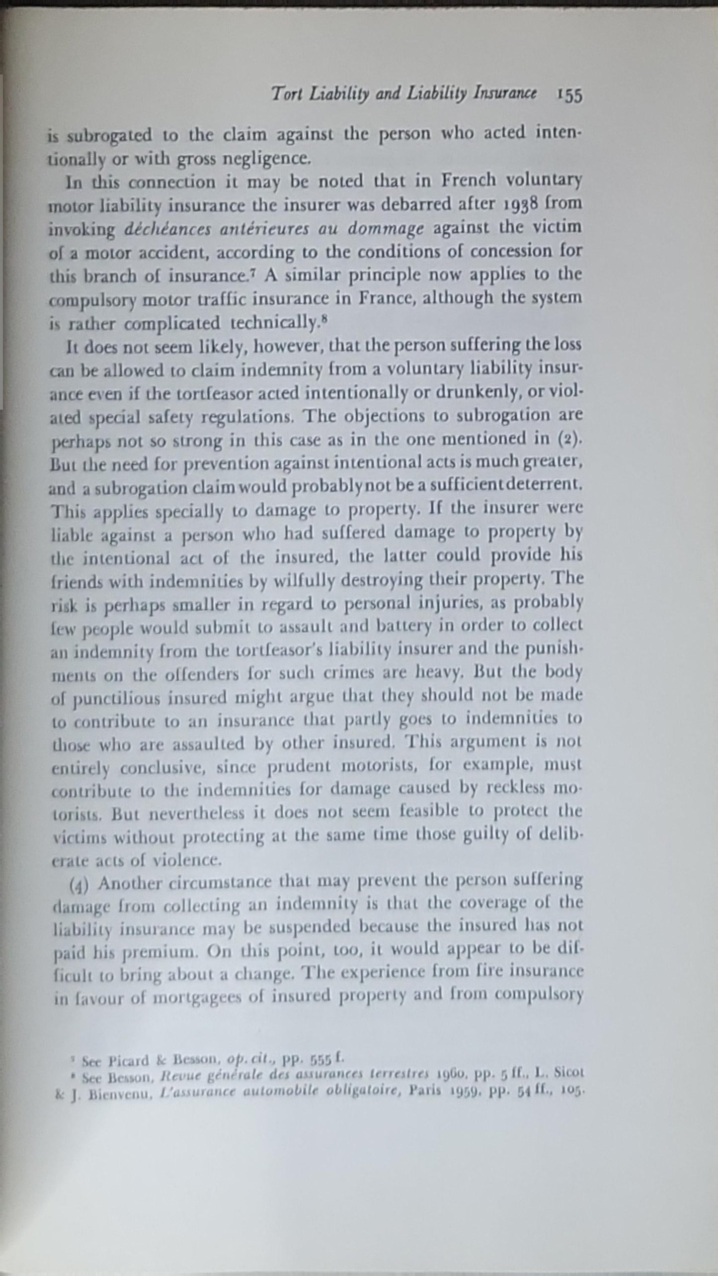 Tort liability and liability insurance: Scandinavian studies in law, volume 6 (1962)