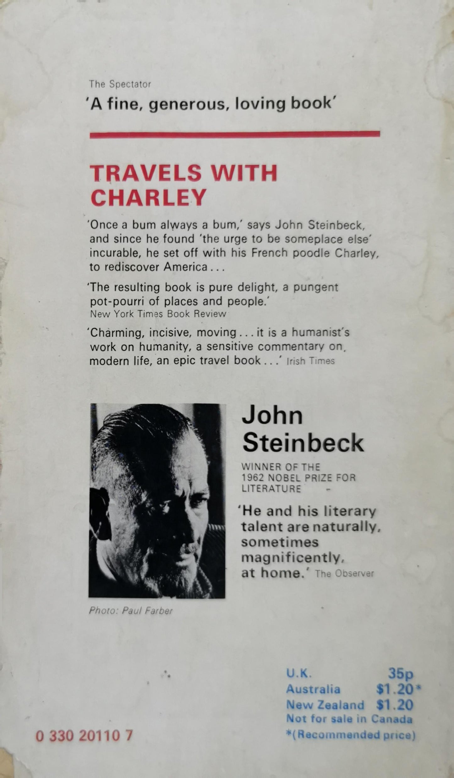 Travels with Charley By John Steinbeck