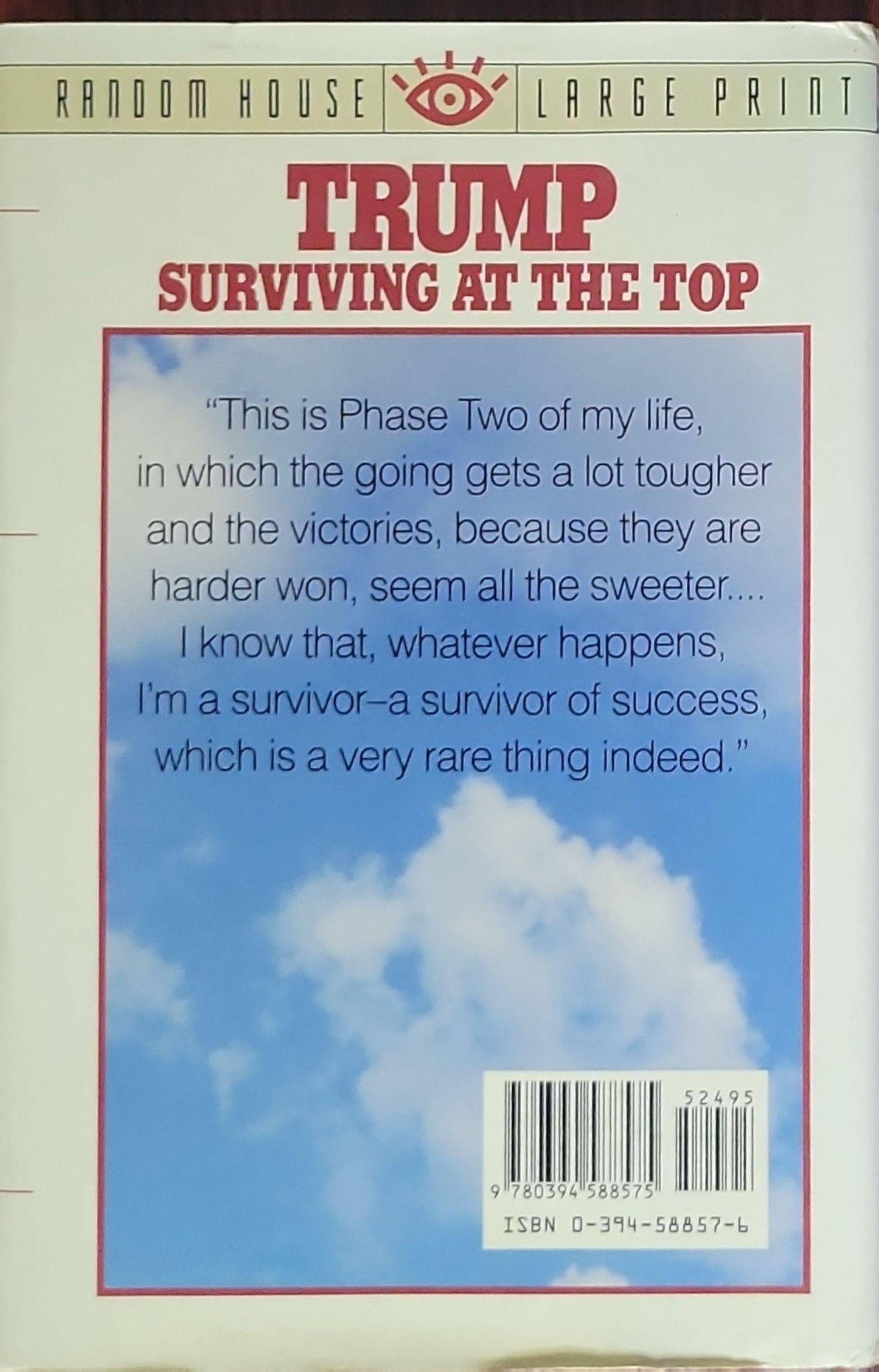 Trump Surviving at the Top