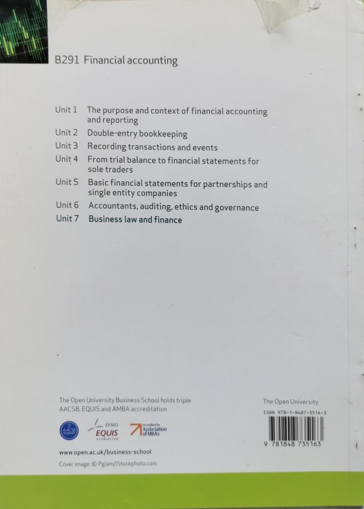 Unit 7: Business law and finance By The Open University