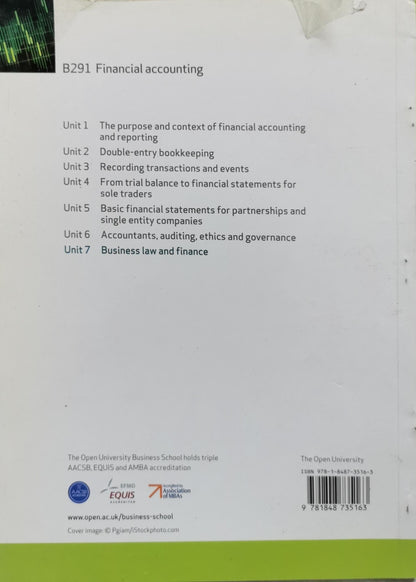 Unit 7: Business law and finance By The Open University