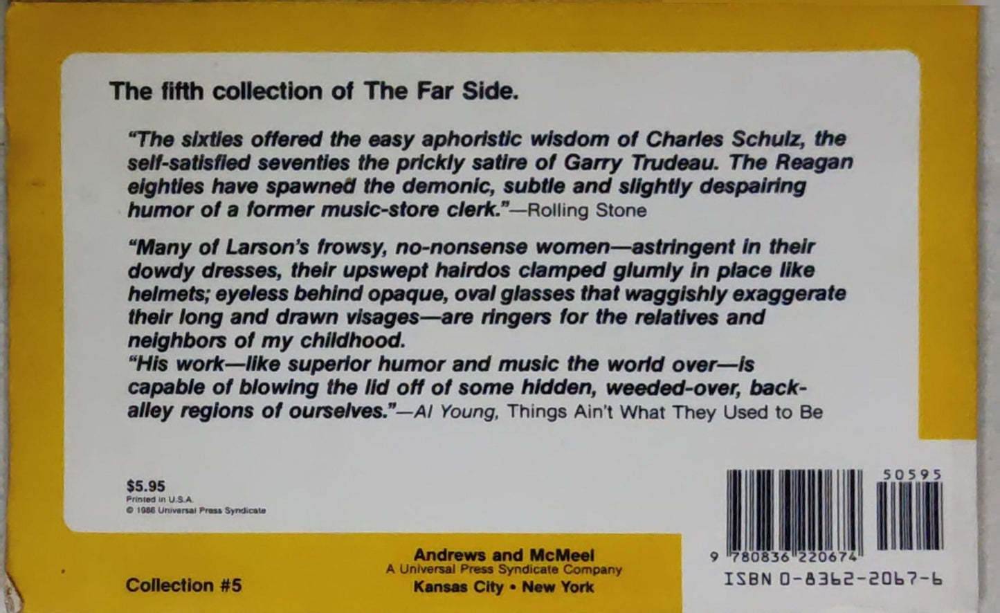 Valley of The Far Side: The fifth collection of The Far Side