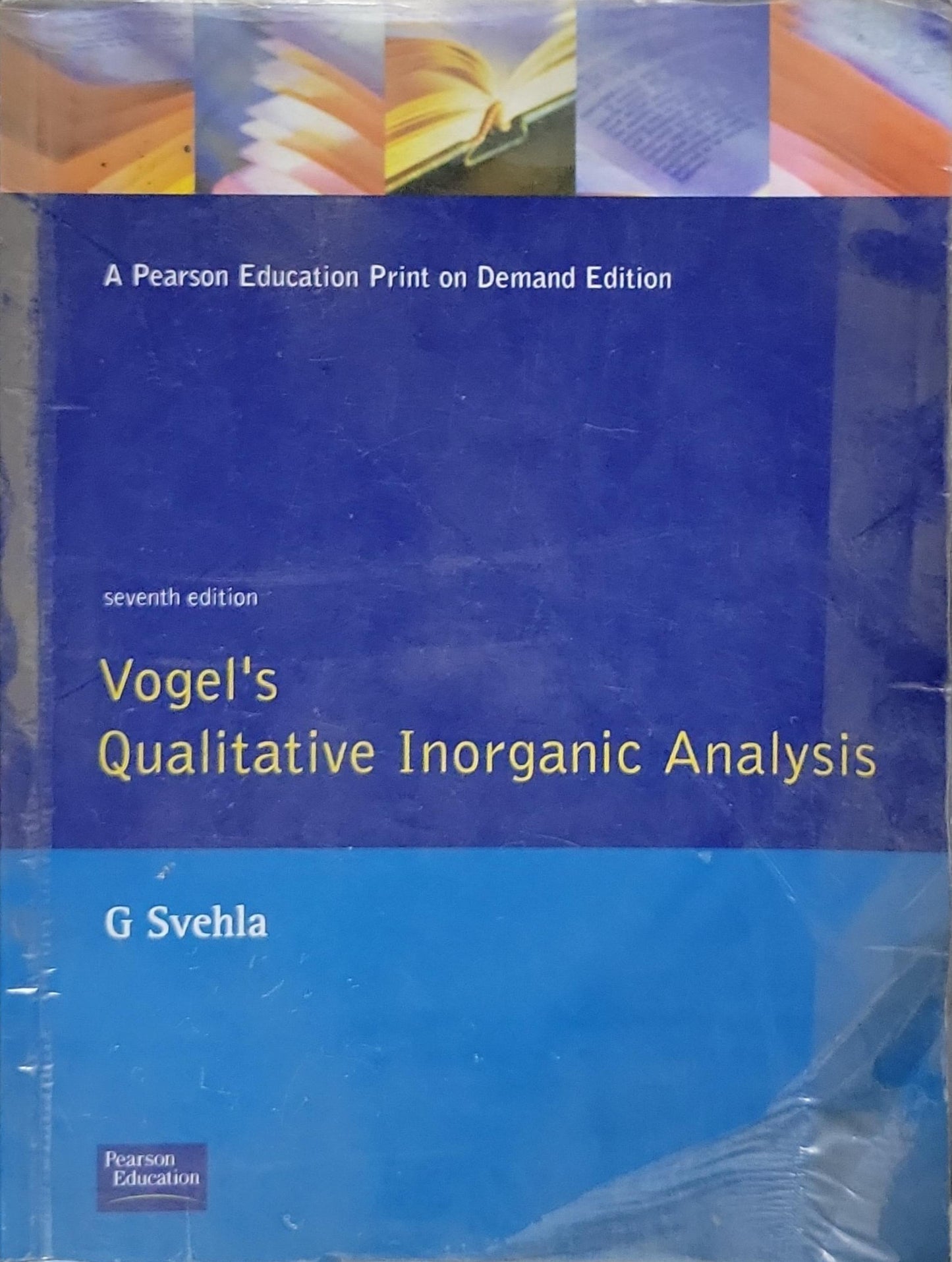 Vogel's Qualitative Inorganic Analysis By G Svehla