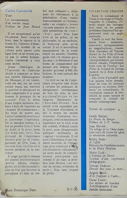 Voir: Les enseignements d'un sorcier yaqui