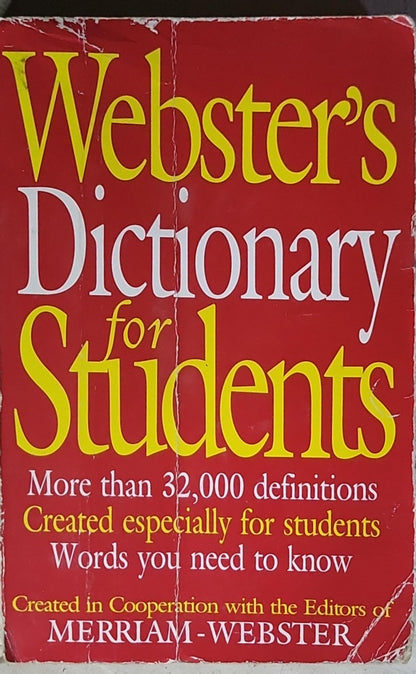 Webster's Dictionary for Students: More than 32,000 definitions