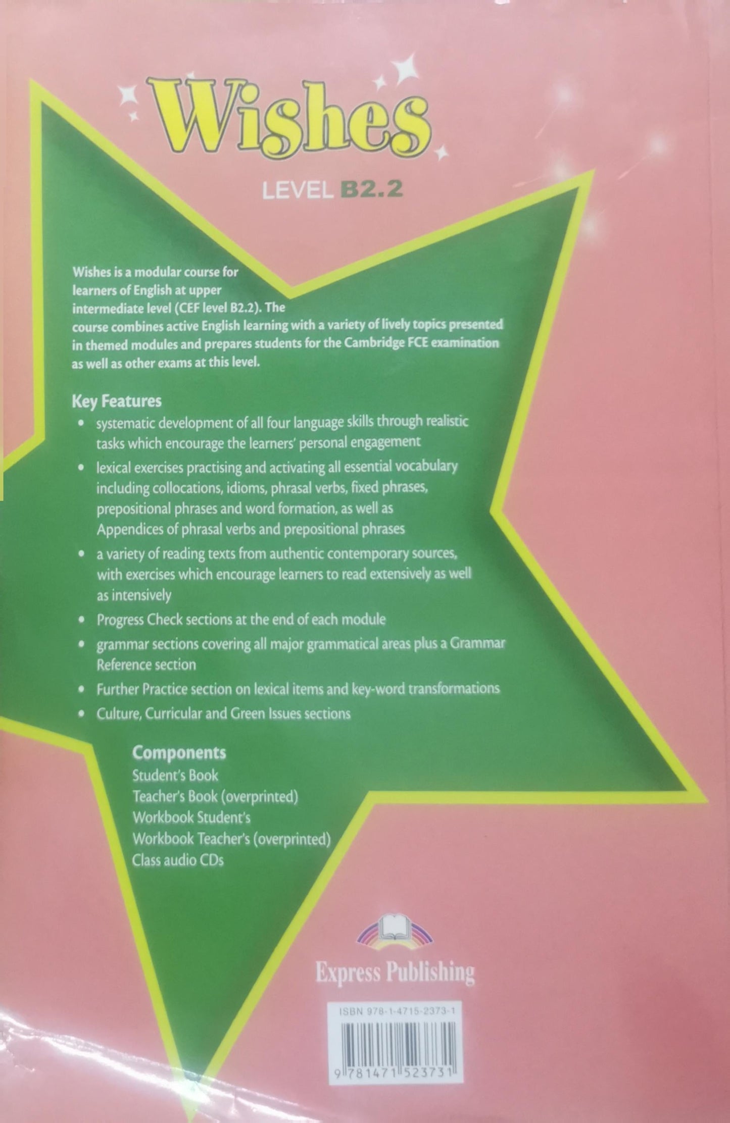 Wishes: Workbook Student's Book (Level B2.2) By Virginia Evans and Jenny Dooley