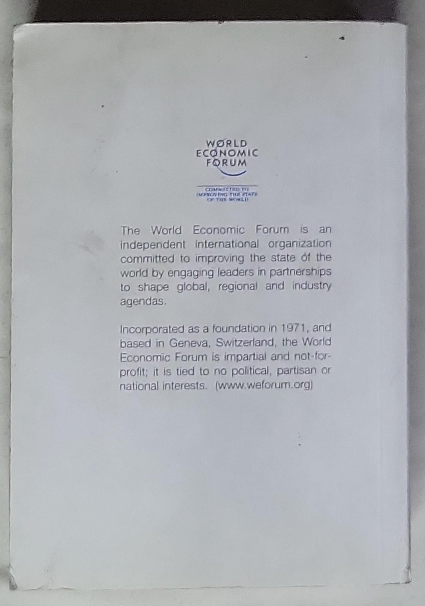 World Economic Forum on the Middle East 2008: Learning from the Future