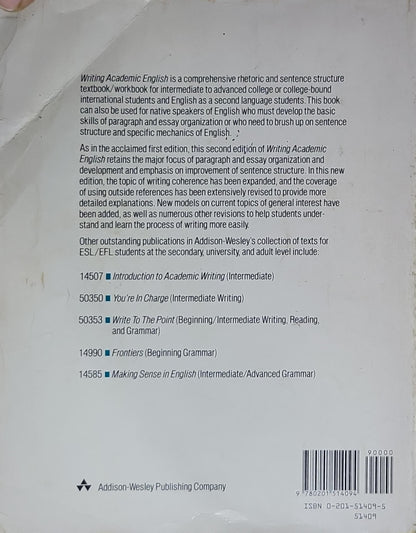 Writing Academic English: Second Edition